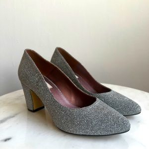FRANK AND OAK - Sparkle Heels - Size 8